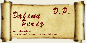 Dafina Periz vizit kartica
